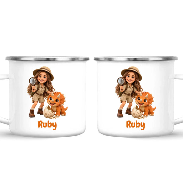 Personalised Dino Explorer Kids Photo Mug, view 27