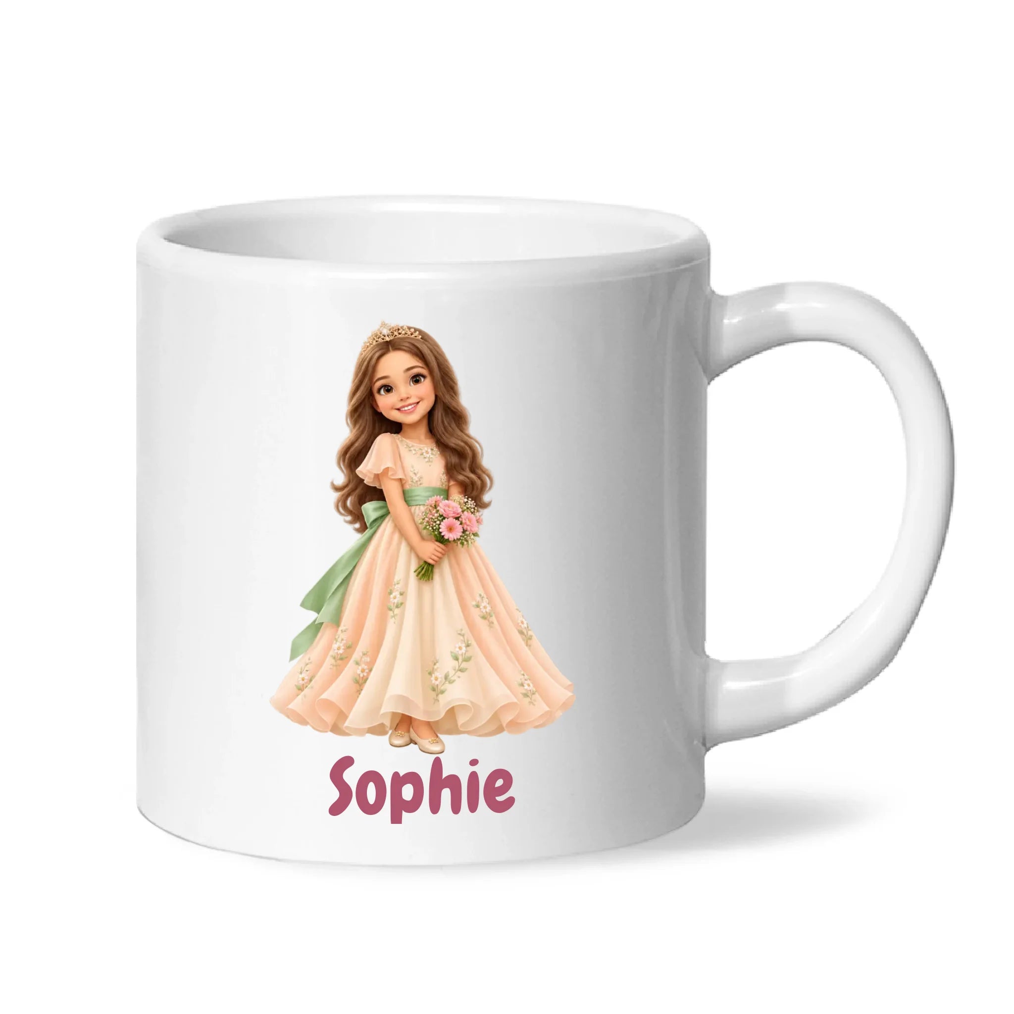 Personalised Storybook Princess and Prince Kids Photo Mug, view 5