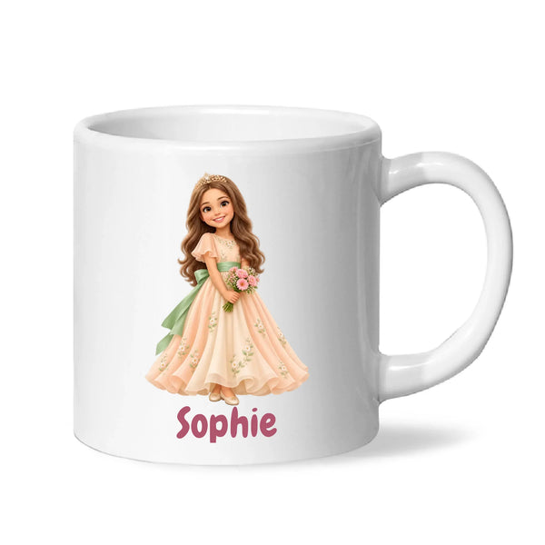 Personalised Storybook Princess and Prince Kids Photo Mug, view 5