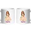 Personalised Storybook Princess and Prince Kids Photo Mug, view 6