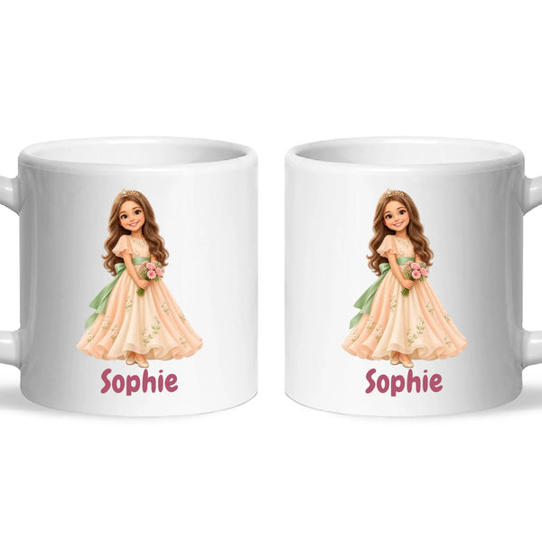 Personalised Storybook Princess and Prince Kids Photo Mug, view 6