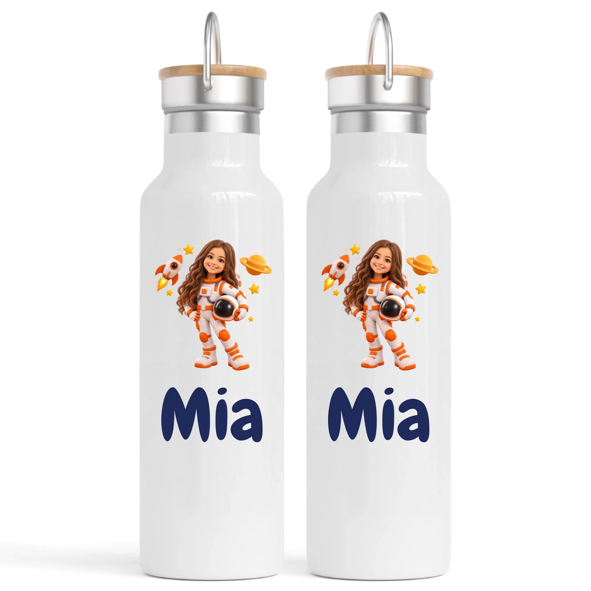 Personalised Little Astronaut Kids Photo Nomad Bottle, 750ml