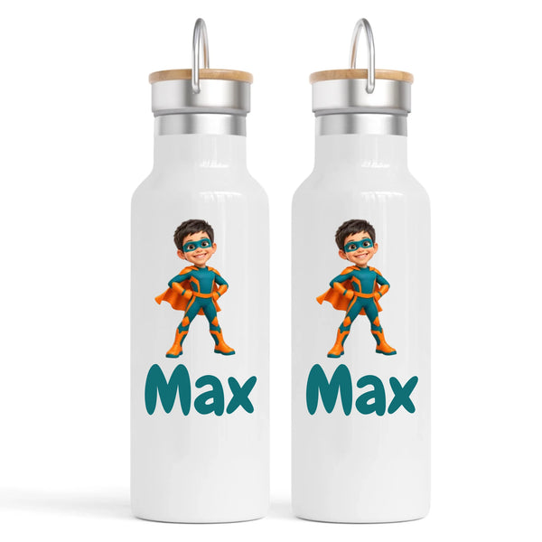 Personalised Superhero Kids Photo Nomad Bottle