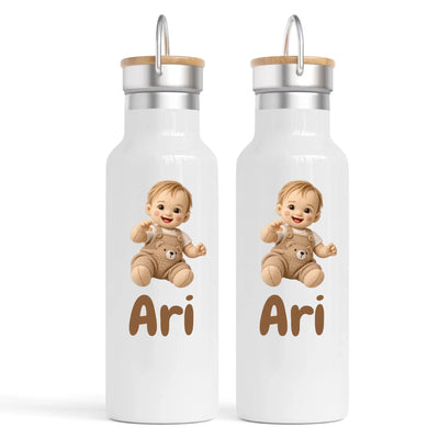 Personalised Plush Toy Baby Nomad Drink Bottle from Your Photo