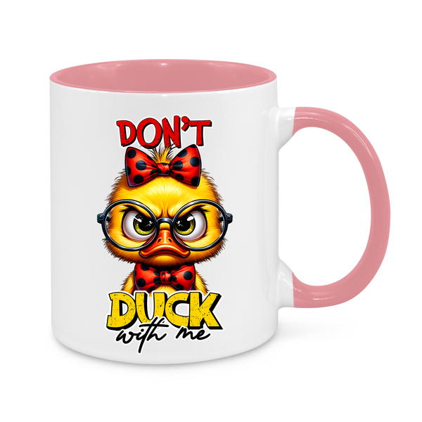 Funny Duck Mug – "Don’t Duck With Me" – Hilarious 11oz Coffee Cup – Perfect Gift for Sarcasm Lovers & Sassy Mornings