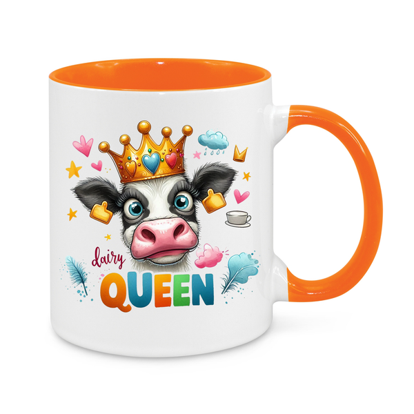 Dairy Queen Mug – Funny 11oz Coffee Cup – Perfect Gift for Dairy Farmers & Milk Lovers