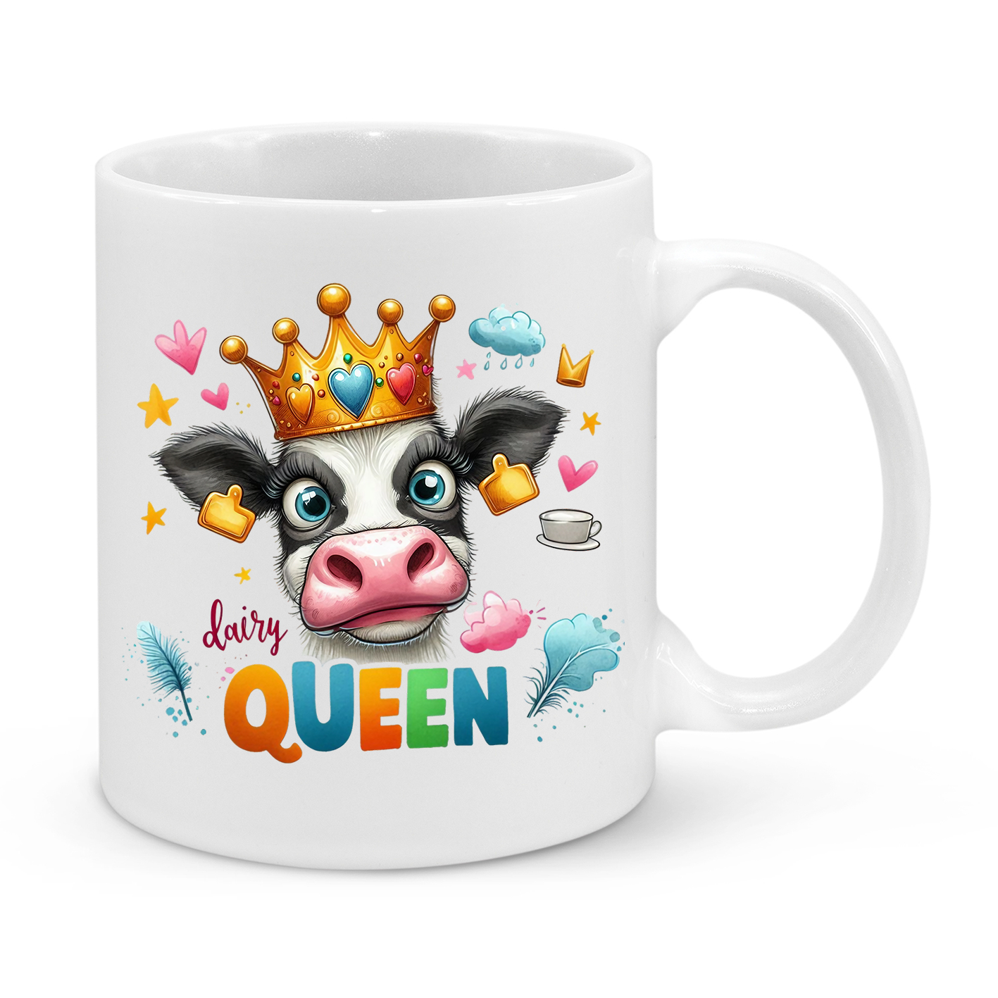 Dairy Queen Mug – Funny 11oz Coffee Cup – Perfect Gift for Dairy Farmers & Milk Lovers