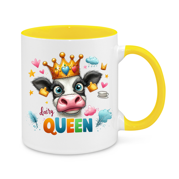 Dairy Queen Mug – Funny 11oz Coffee Cup – Perfect Gift for Dairy Farmers & Milk Lovers