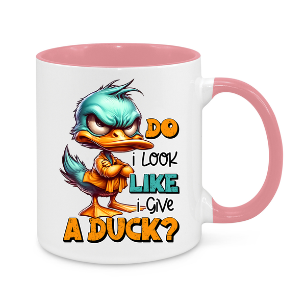 Funny Duck Mug – "Do I Look Like I Give a Duck?" – Hilarious 11oz Coffee Cup – Perfect Gift for Sarcasm Lovers & Sassy Mornings