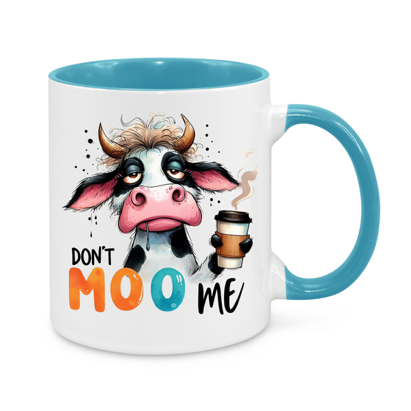 Funny Cow Mug – "Don’t Moo Me" – Hilarious 11oz Coffee Cup – Perfect Gift for Coffee Lovers & Sarcastic Mornings