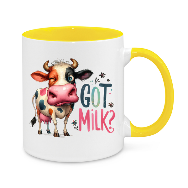 Funny Cow Mug – "Got Milk?" – Cute & Quirky 11oz Coffee Cup – Perfect Gift for Dairy Lovers & Farm Fans