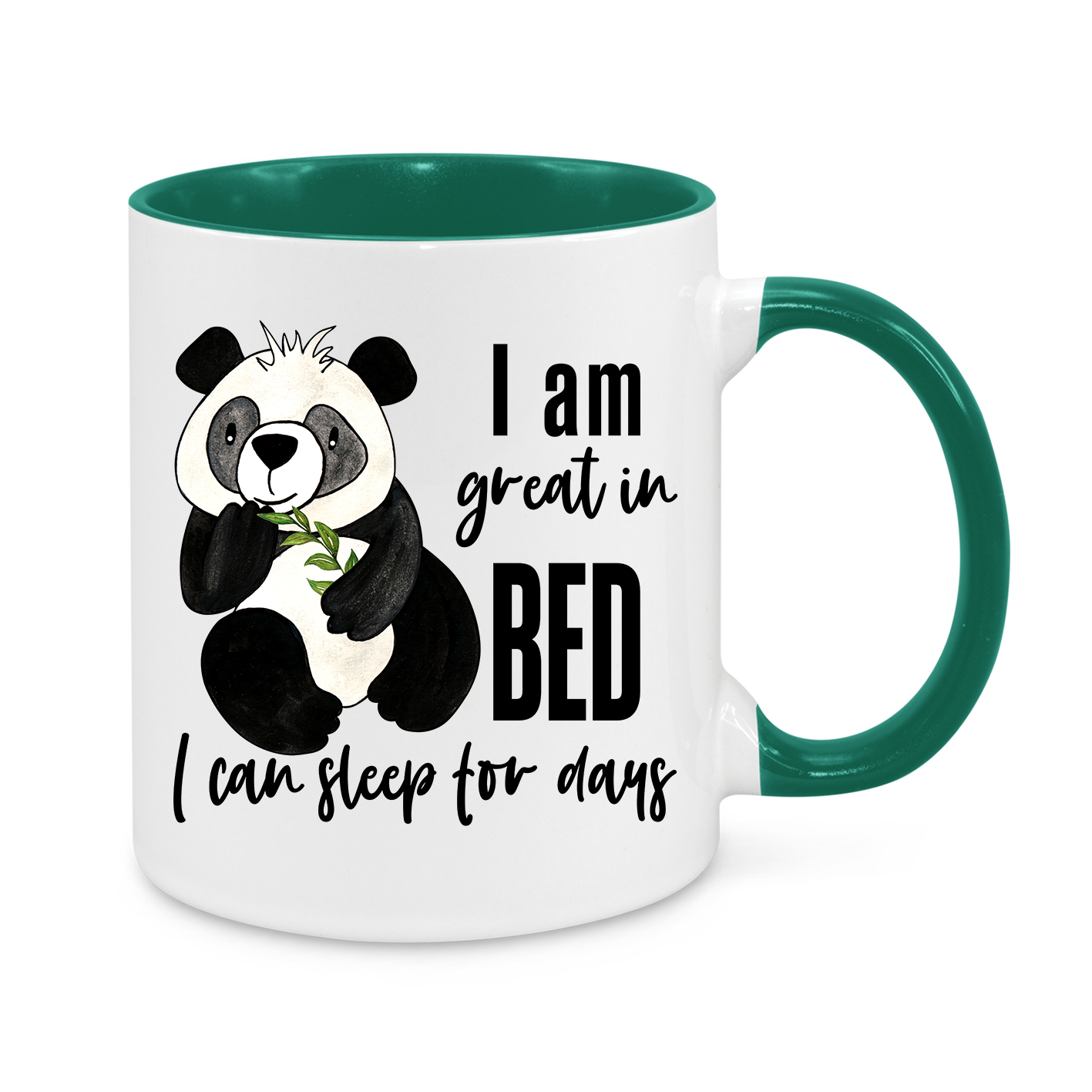 I Am Great in Bed – Funny Panda Mug | Sleep Lover’s Gift