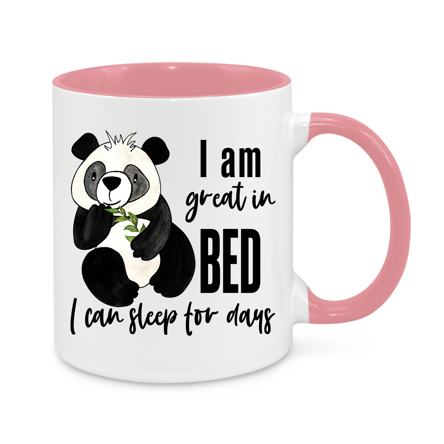 I Am Great in Bed – Funny Panda Mug | Sleep Lover’s Gift