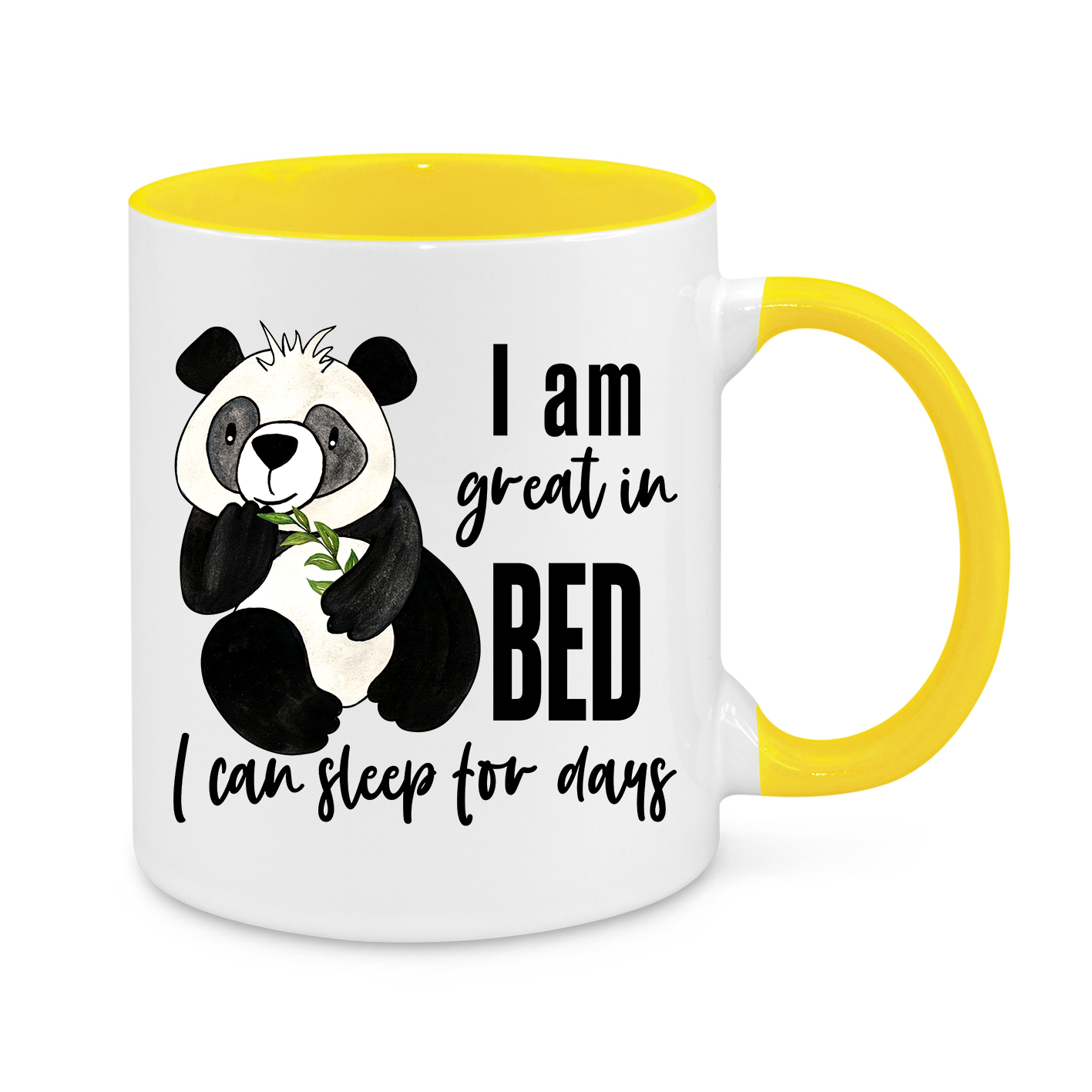 I Am Great in Bed – Funny Panda Mug | Sleep Lover’s Gift