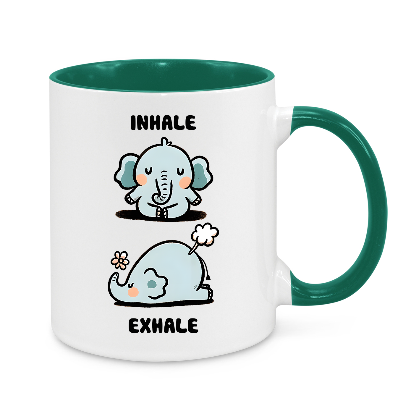 Funny Elephant Yoga Mug – 