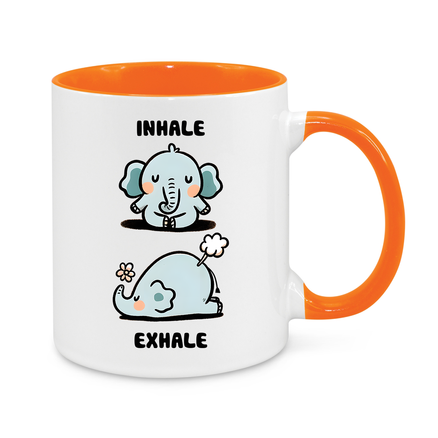 Funny Elephant Yoga Mug – 