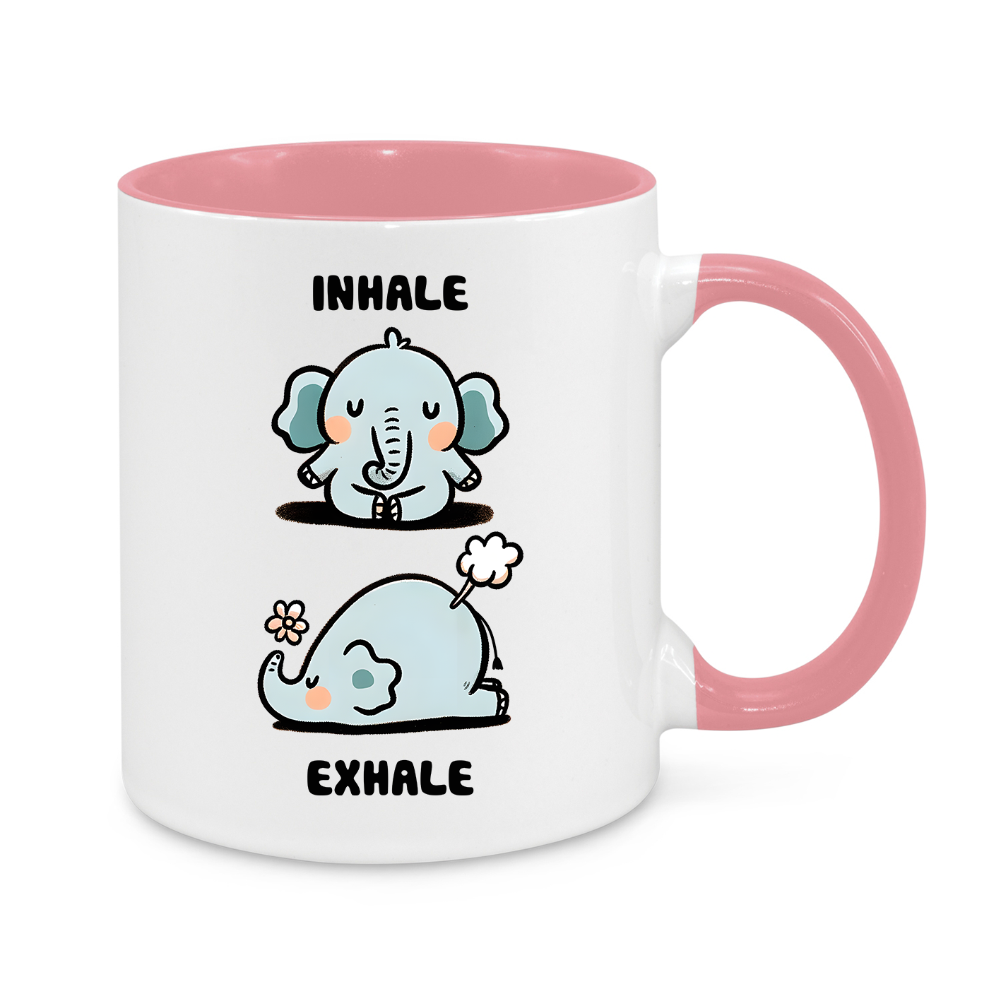 Funny Elephant Yoga Mug – 