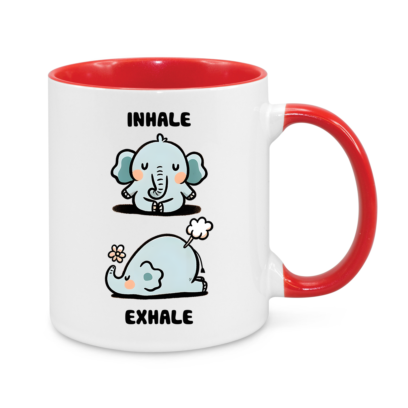 Funny Elephant Yoga Mug – 
