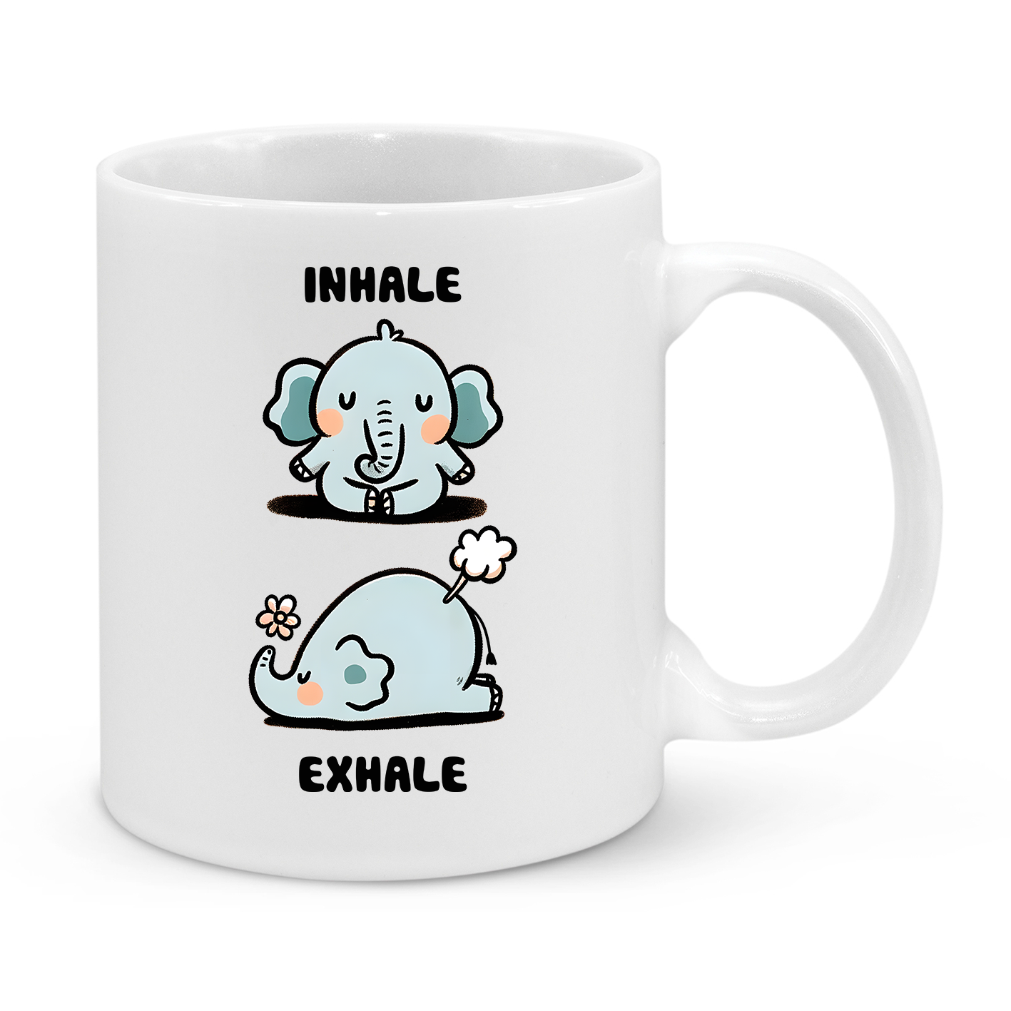 Funny Elephant Yoga Mug – 