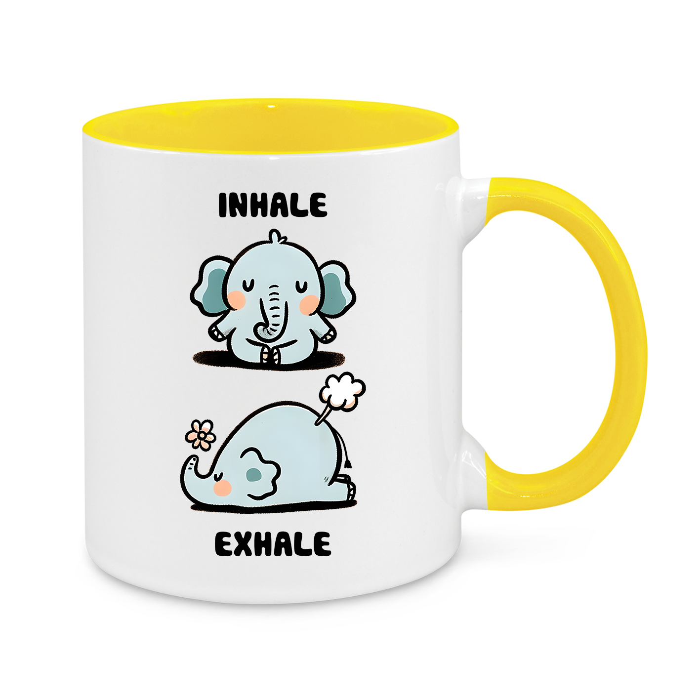 Funny Elephant Yoga Mug – 