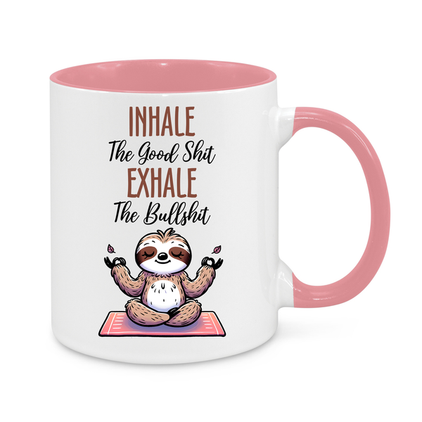 Funny Sloth Yoga Mug – Relax & Unwind – 11oz Meditation Coffee Cup Gift