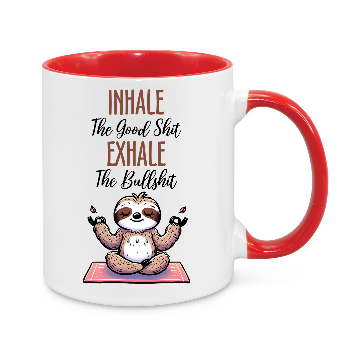 Funny Sloth Yoga Mug – Relax & Unwind – 11oz Meditation Coffee Cup Gift