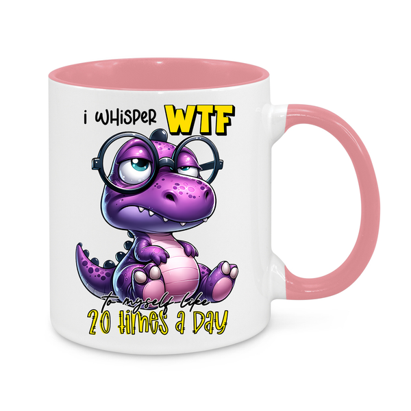 Grumpy Dino – Personalised Funny Coffee Mug for Morning Struggles