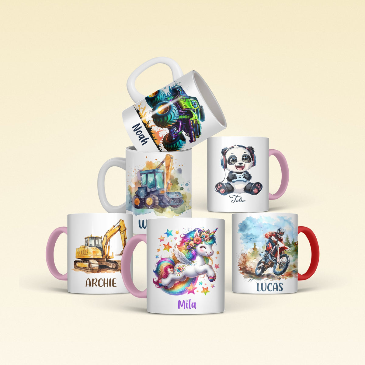 Personalised kids name mugs NZ