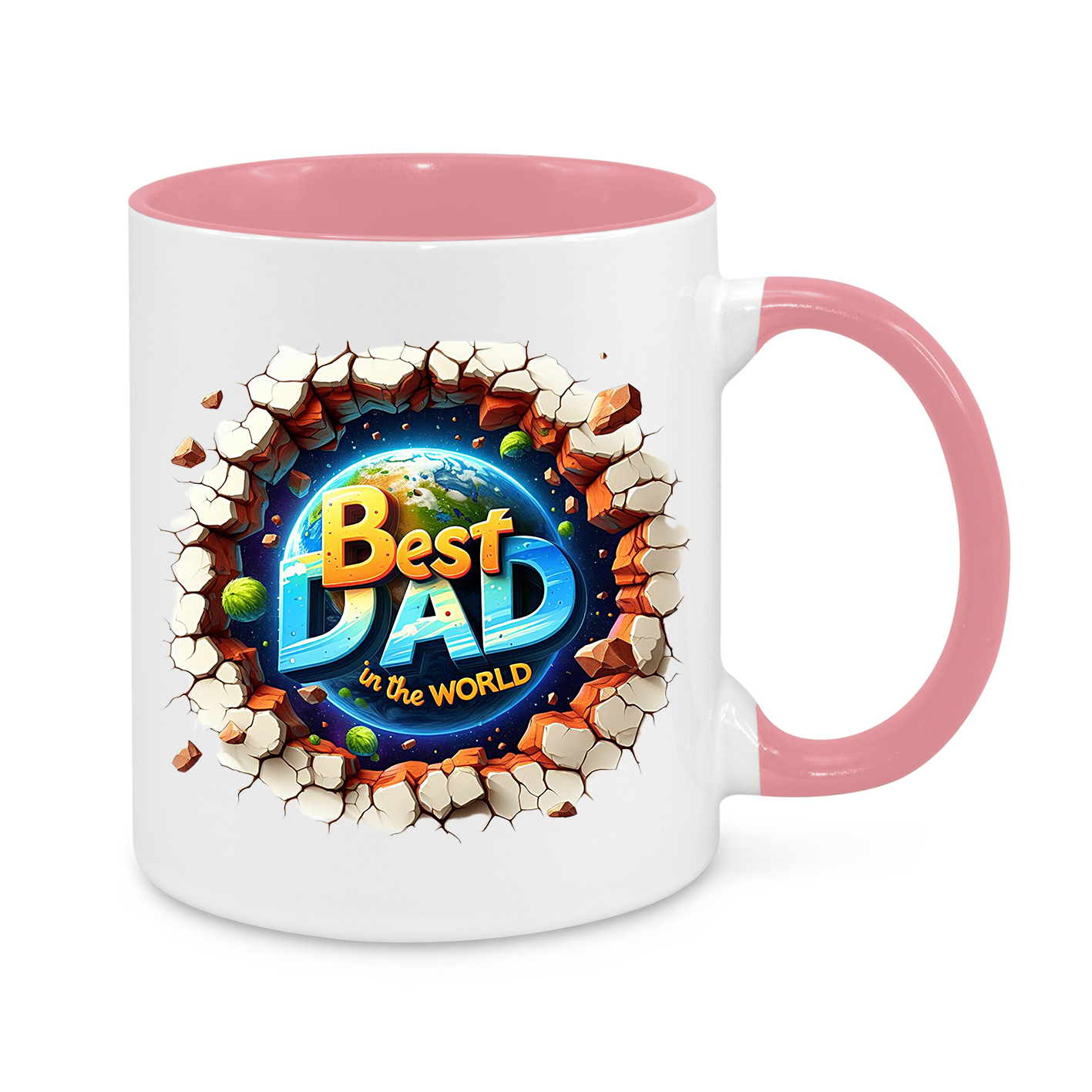 Best Dad in the World Mug – 11oz Ceramic Coffee Cup – Gift for Dad’s Birthday, Father’s Day or Christmas