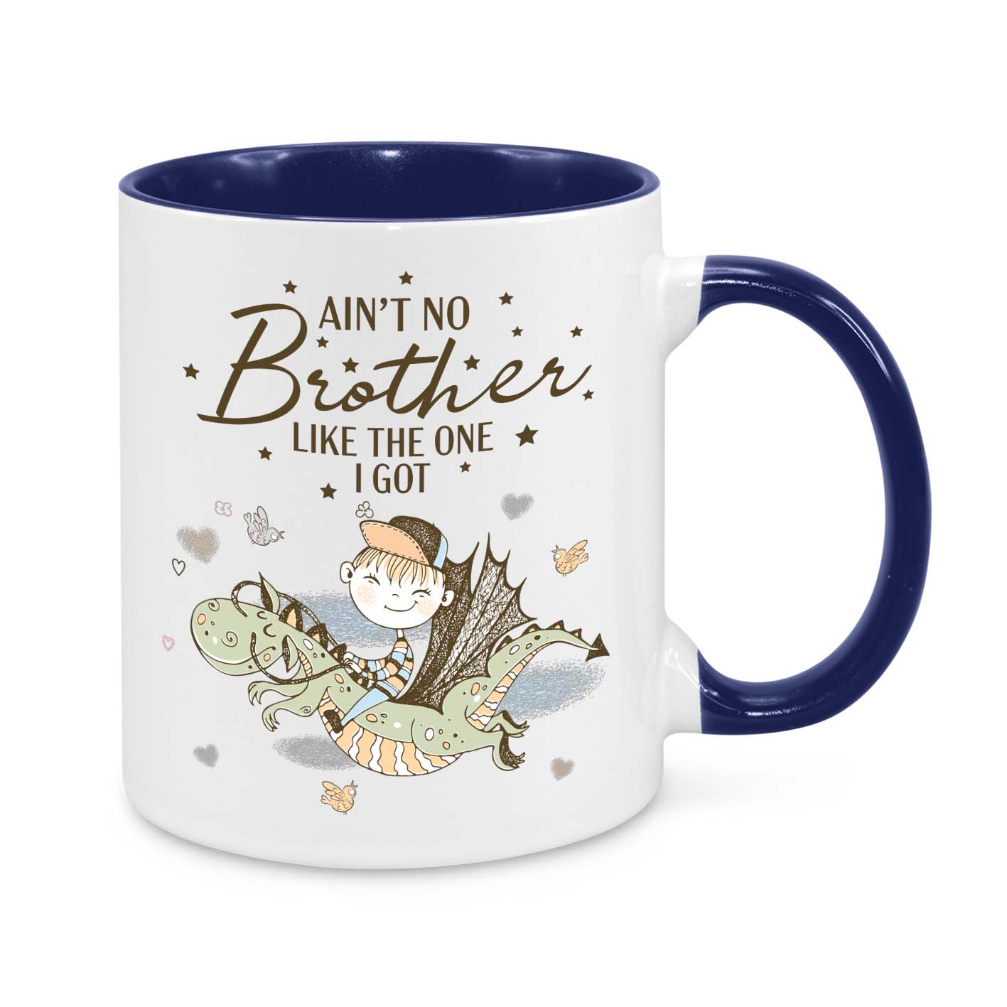 Ain’t No Brother Like the One I Got – Personalised Brother Gift Mug for Birthdays & Christmas