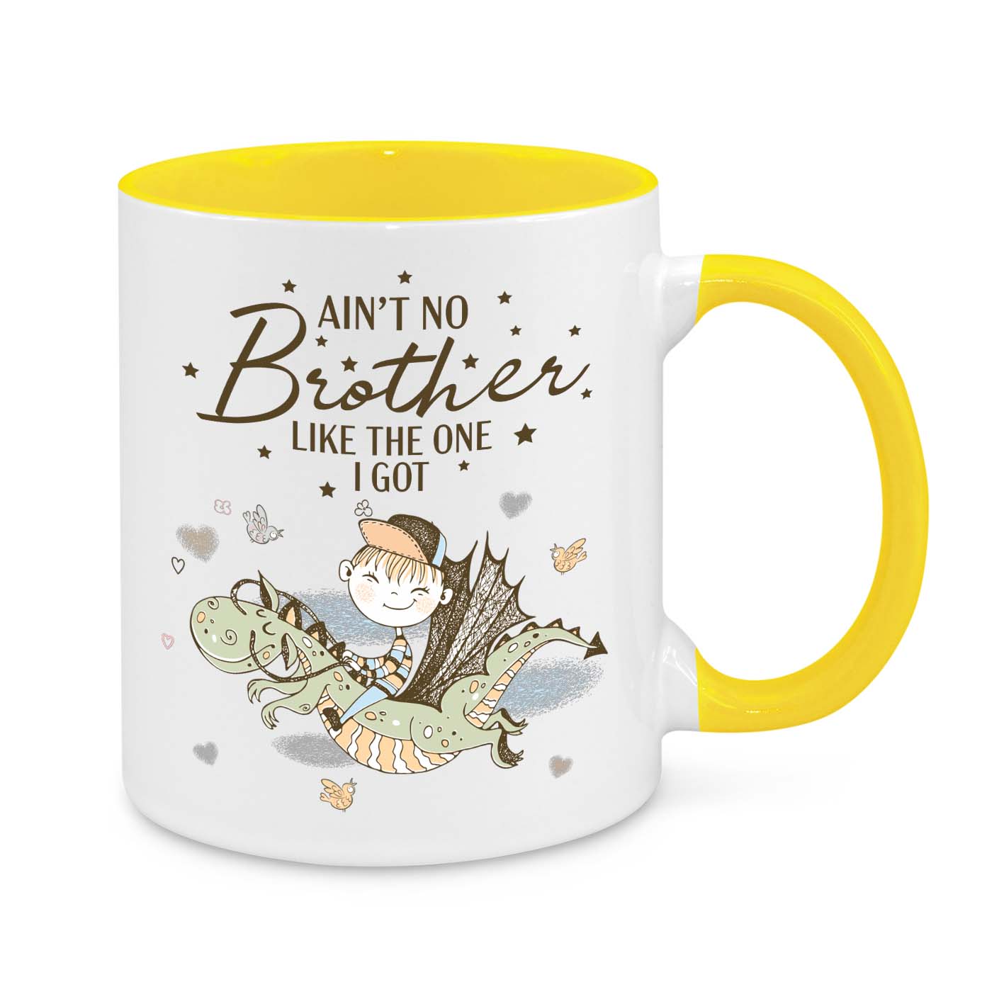 Ain’t No Brother Like the One I Got – Personalised Brother Gift Mug for Birthdays & Christmas