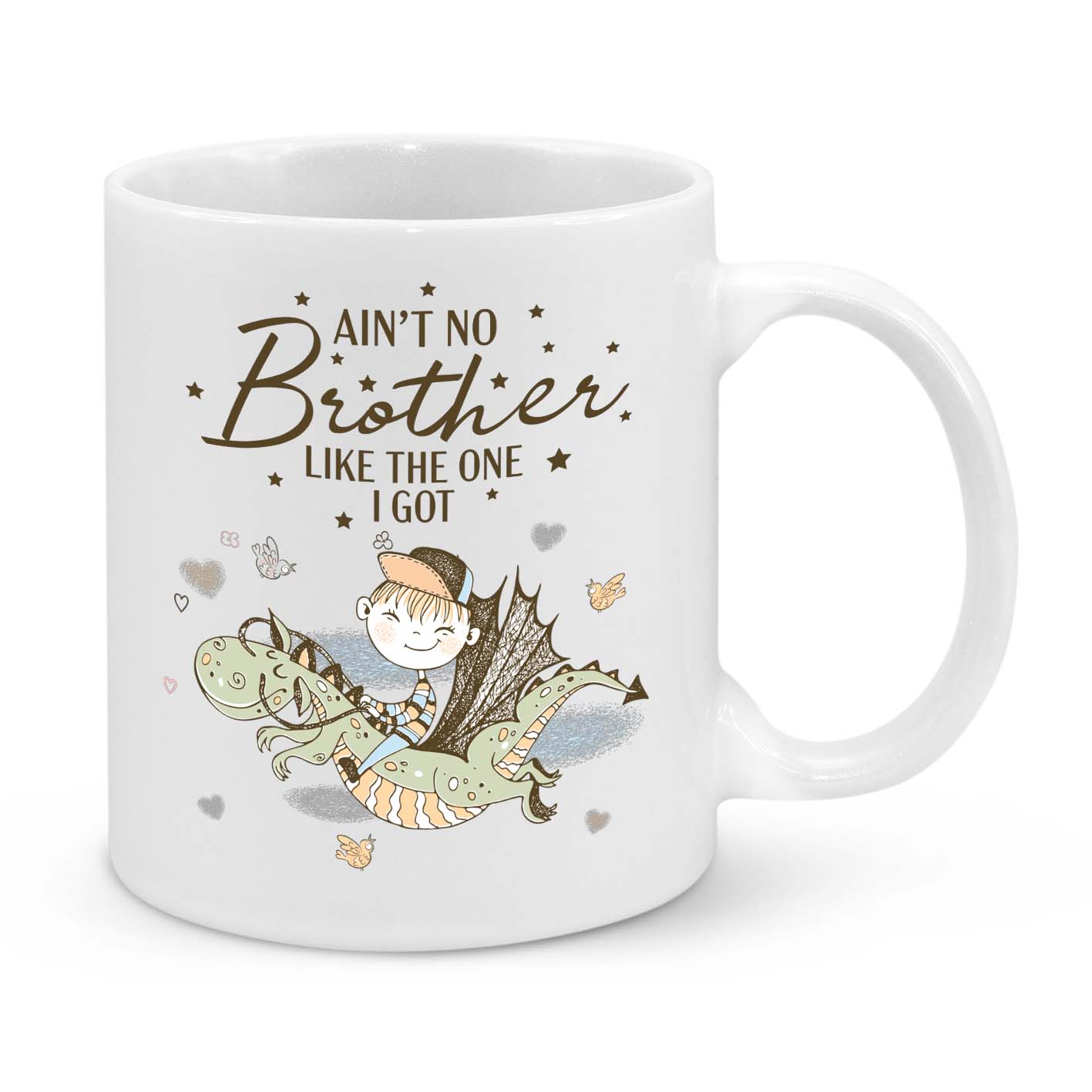 Ain’t No Brother Like the One I Got – Personalised Brother Gift Mug for Birthdays & Christmas