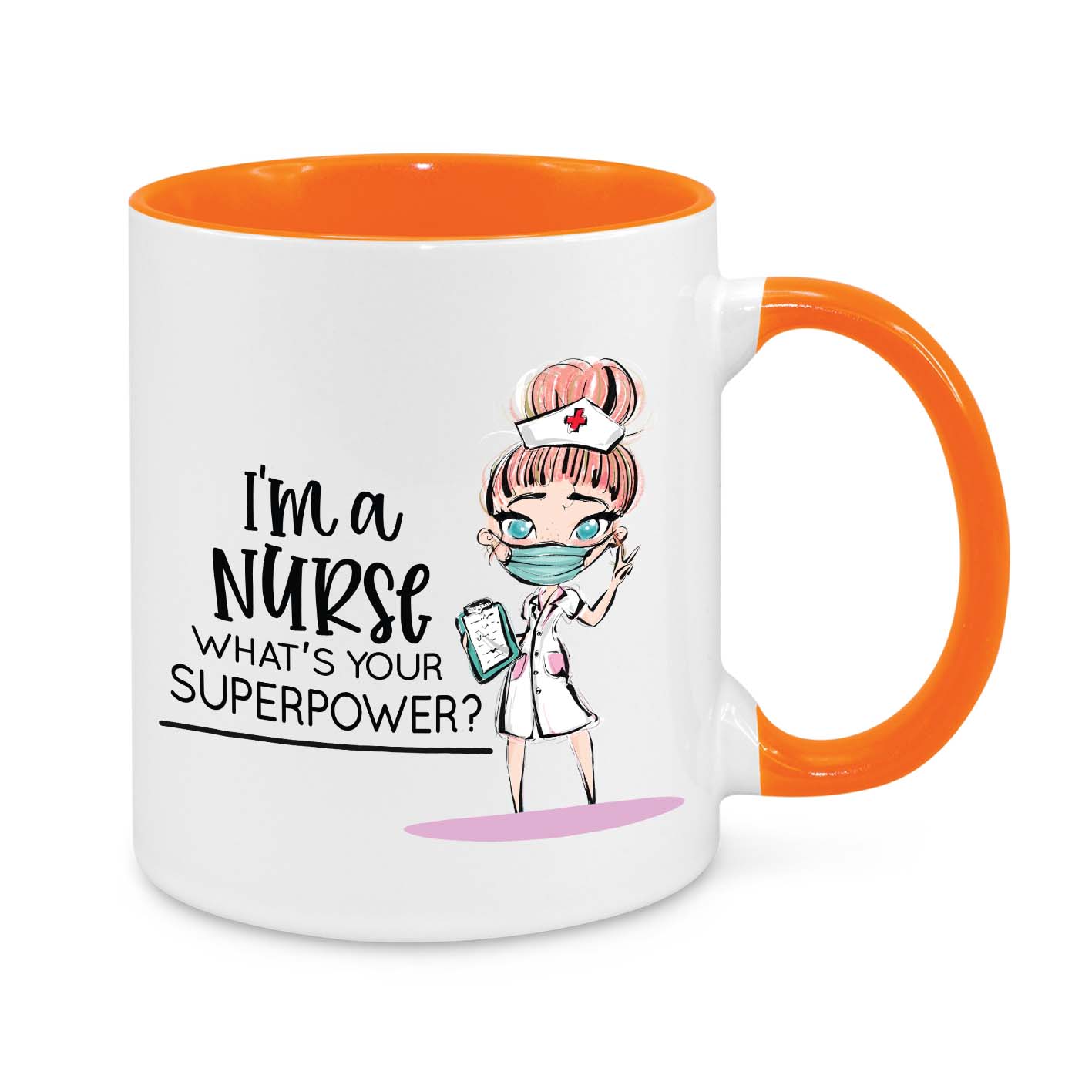 Funny Nurse Mug - 11oz Personalised Coffee Cup - I’m a Nurse What’s Your Superpower - Novelty Nurse Gift - Cute Healthcare Worker Appreciation Mug