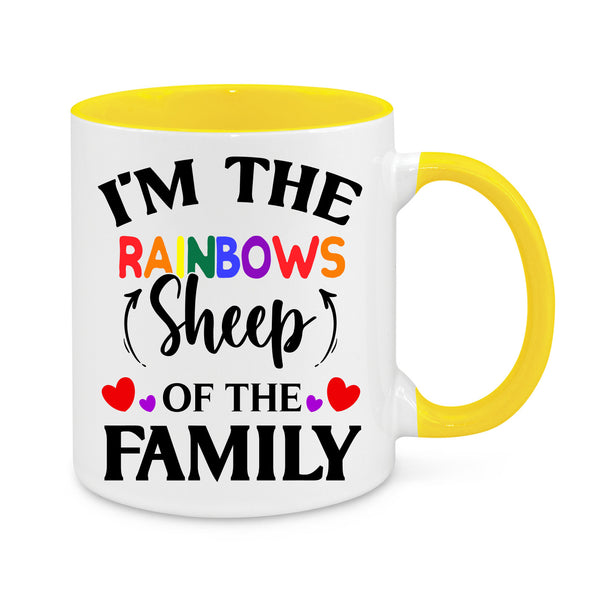 I am the Rainbow Sheep of The Family Novelty Mug