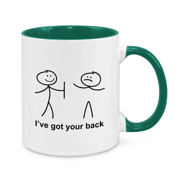 I've Got Your Back – Funny Stick Figure Coffee Mug