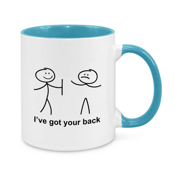 I've Got Your Back – Funny Stick Figure Coffee Mug