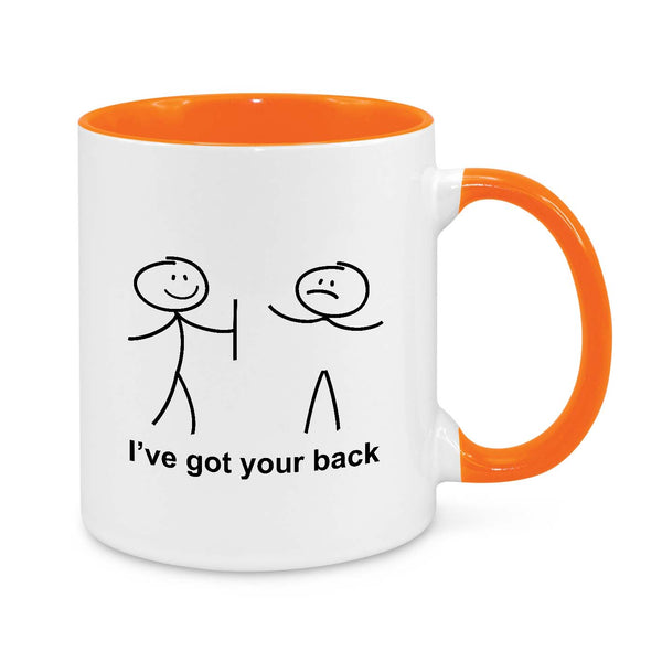 I've Got Your Back – Funny Stick Figure Coffee Mug