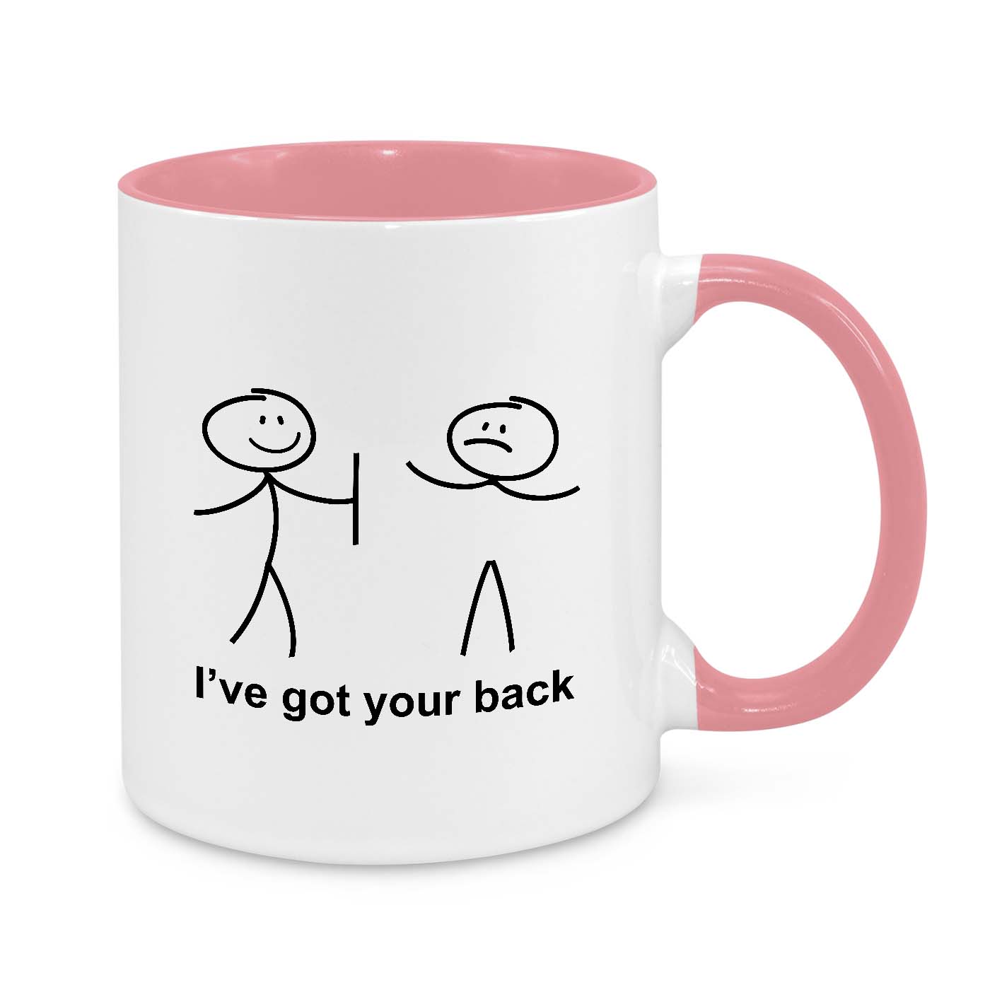 I've Got Your Back – Funny Stick Figure Coffee Mug