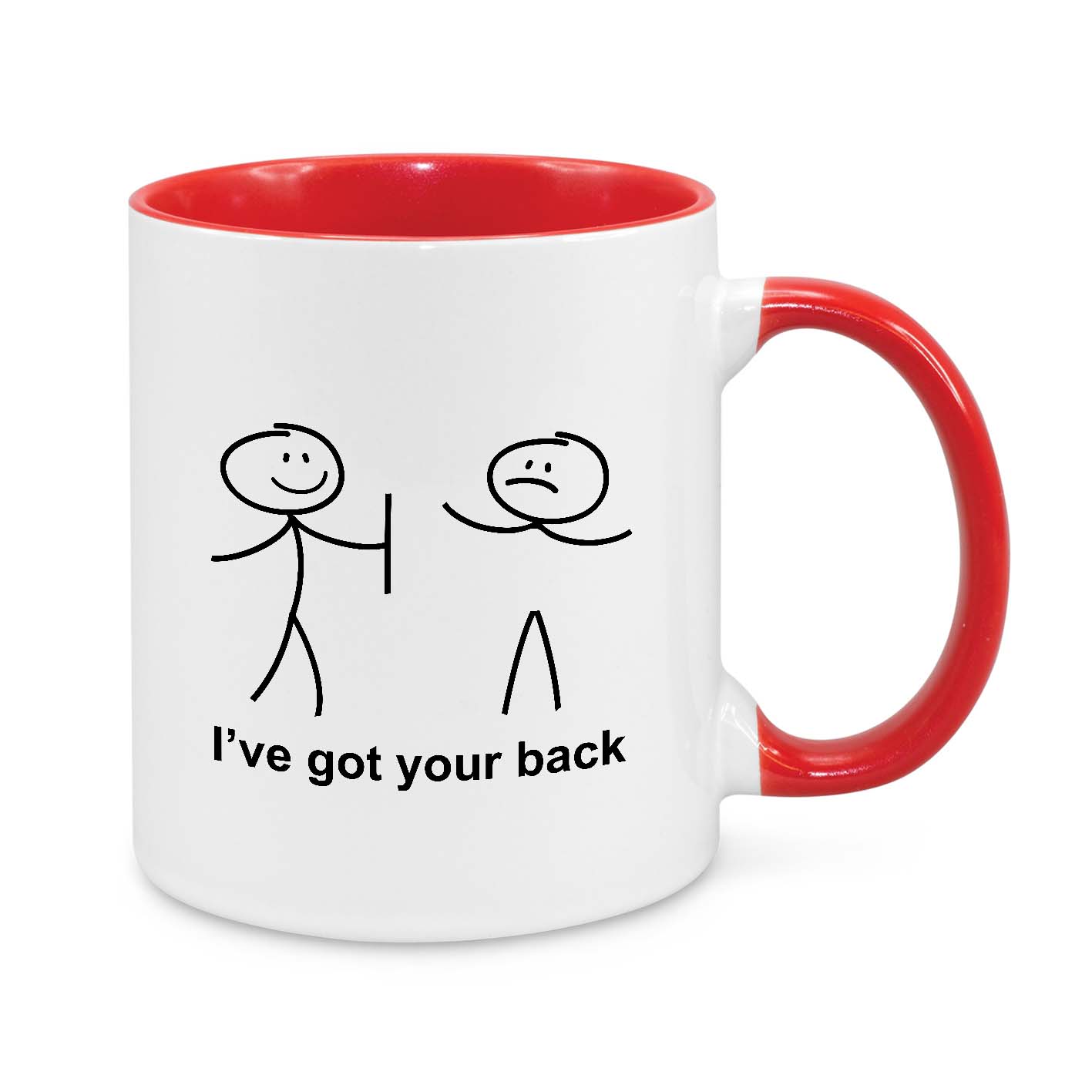 I've Got Your Back – Funny Stick Figure Coffee Mug