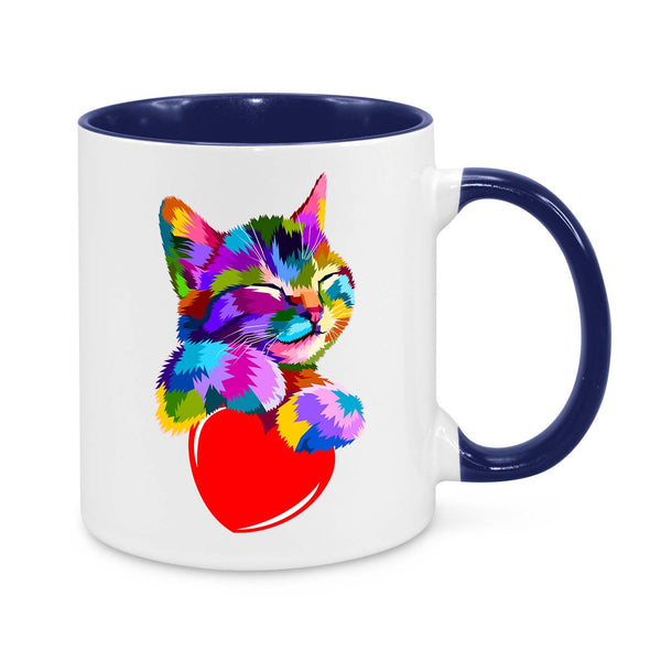 Kitty Heart Novelty Mug