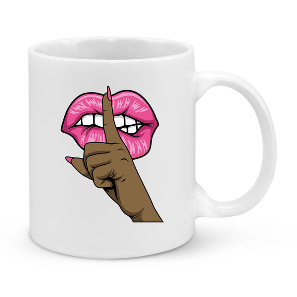 Be Quiet! Girl Novelty Mug