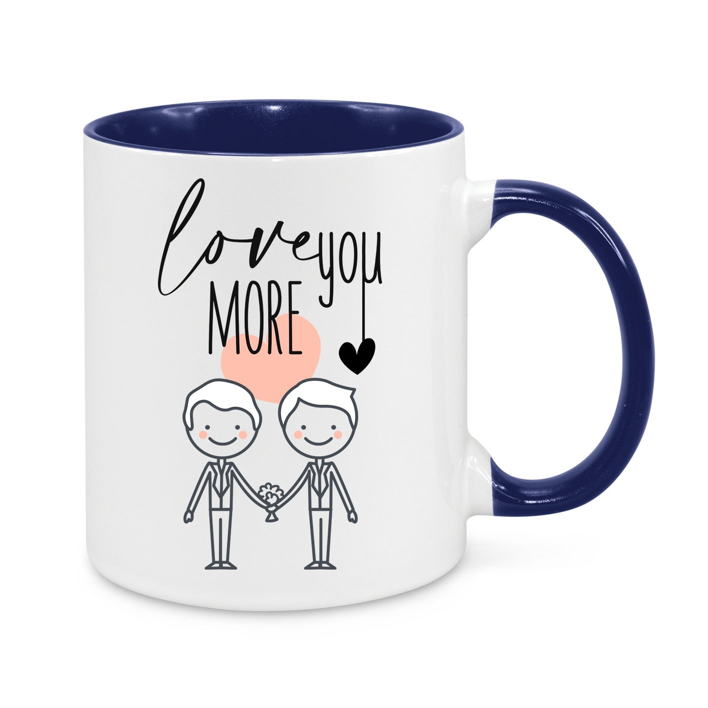 Love You More Mug – Cute Same-Sex Couple Gift – Romantic LGBTQ+ Coffee Cup