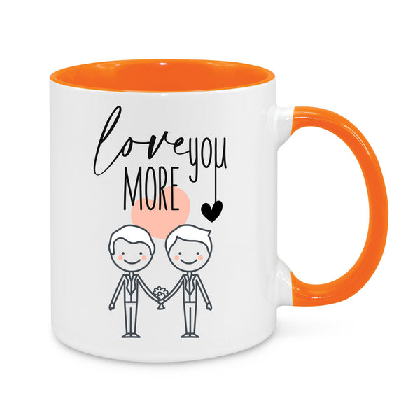 Love You More Mug – Cute Same-Sex Couple Gift – Romantic LGBTQ+ Coffee Cup