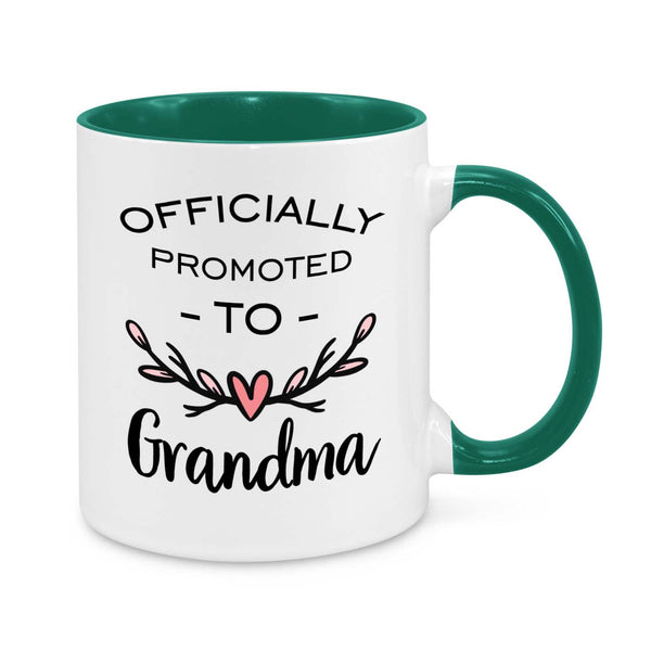 Officially Promoted to Grandma – Personalised New Grandma Mug