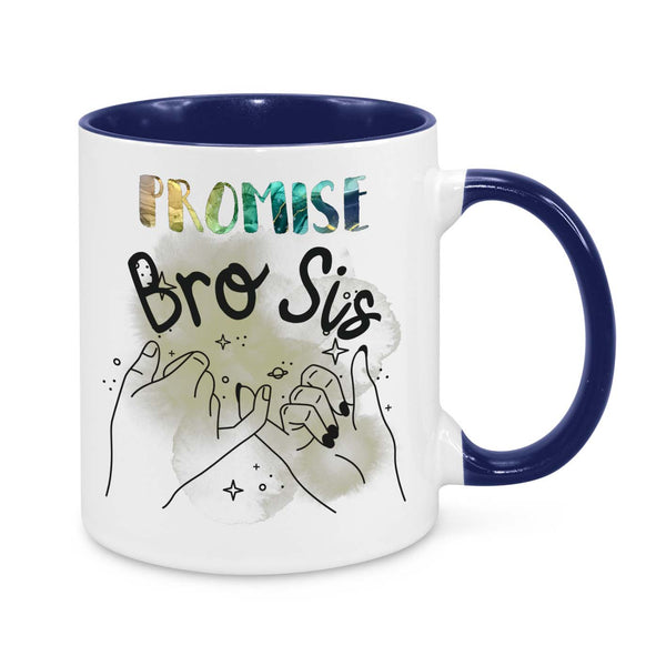 Brother & Sister Promise Mug – Heartfelt Pinky Swear Gift for Siblings