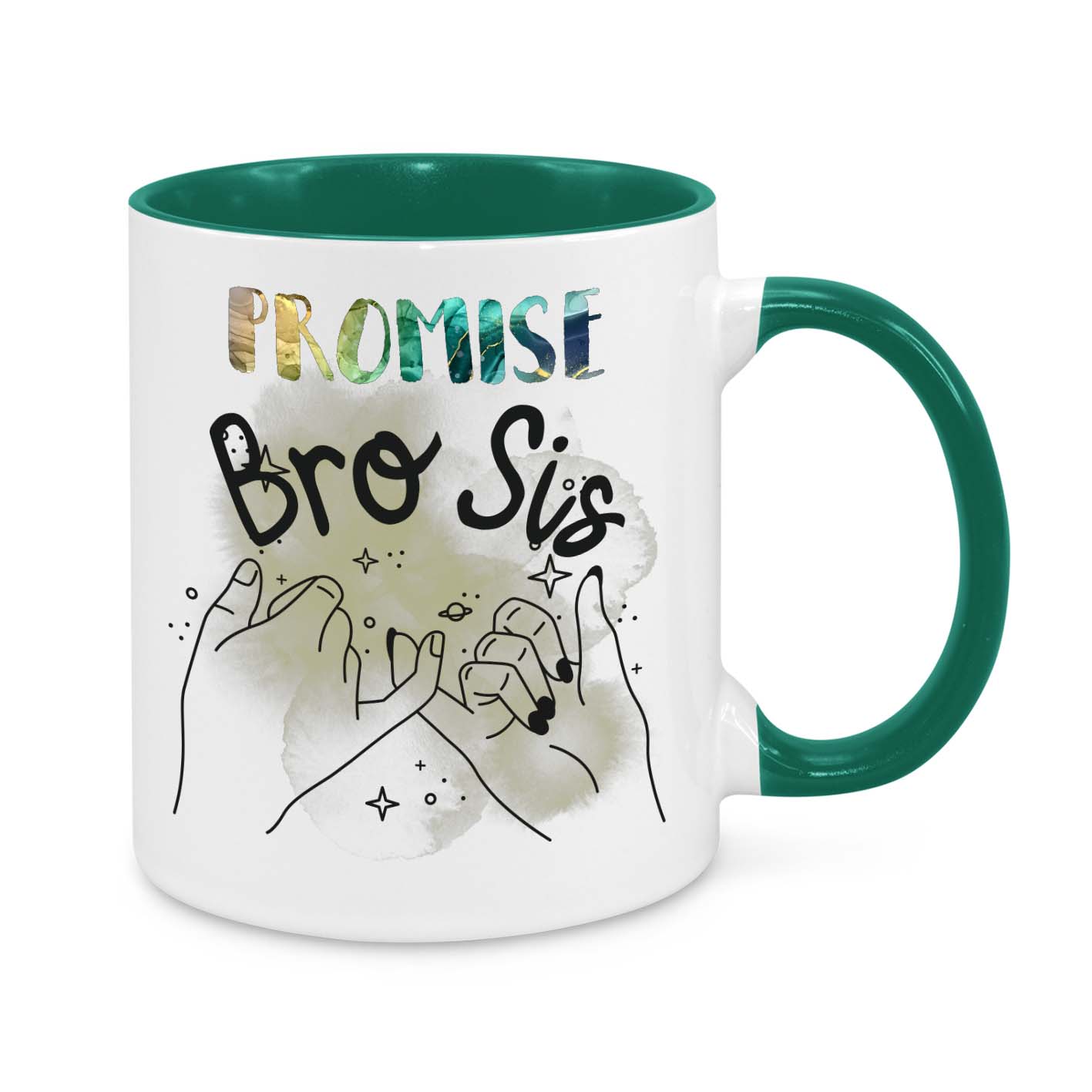 Brother & Sister Promise Mug – Heartfelt Pinky Swear Gift for Siblings