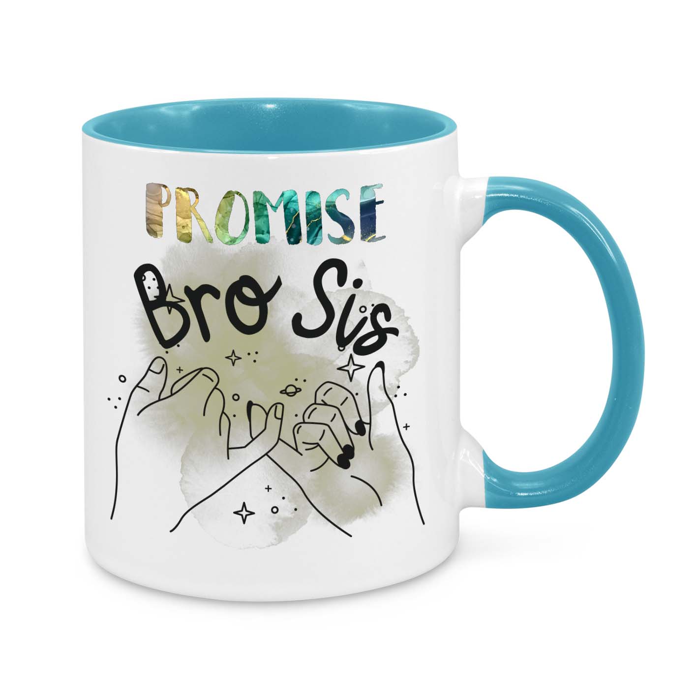 Brother & Sister Promise Mug – Heartfelt Pinky Swear Gift for Siblings