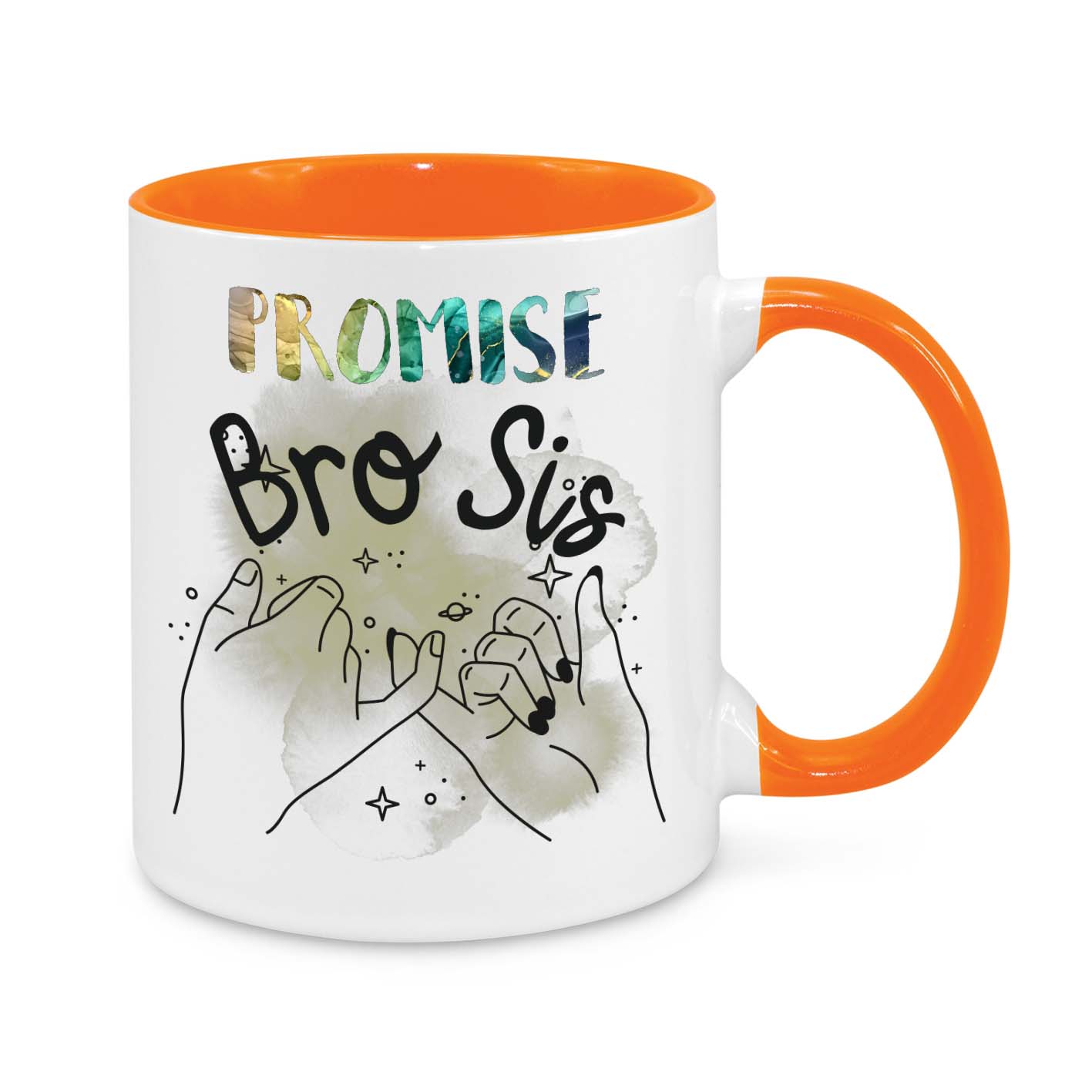 Brother & Sister Promise Mug – Heartfelt Pinky Swear Gift for Siblings