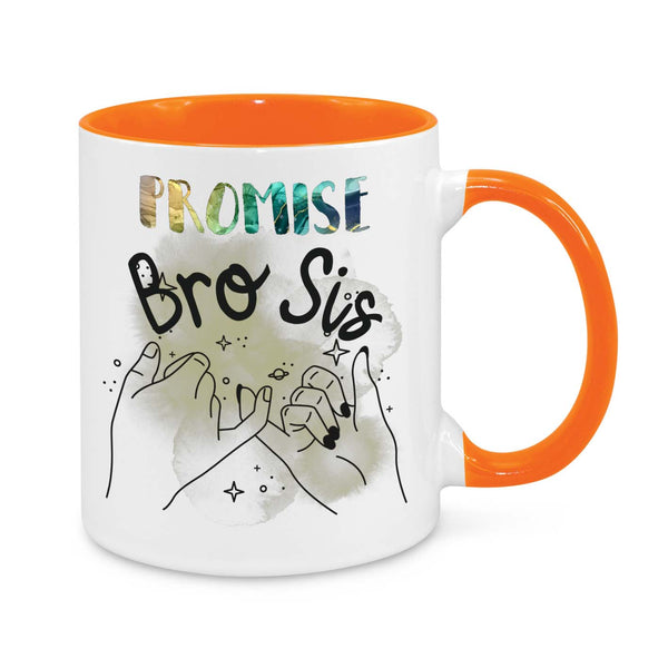 Brother & Sister Promise Mug – Heartfelt Pinky Swear Gift for Siblings