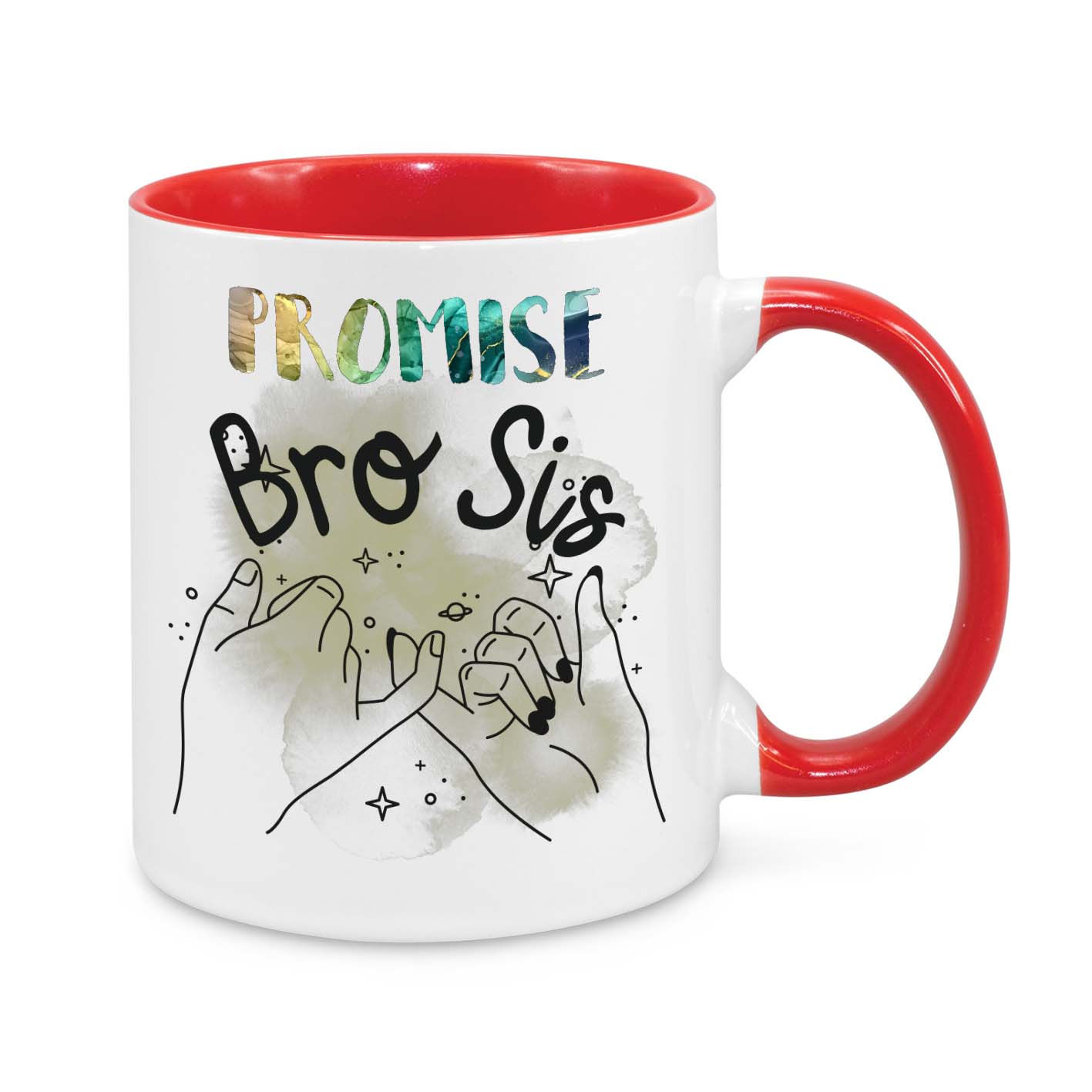 Brother & Sister Promise Mug – Heartfelt Pinky Swear Gift for Siblings